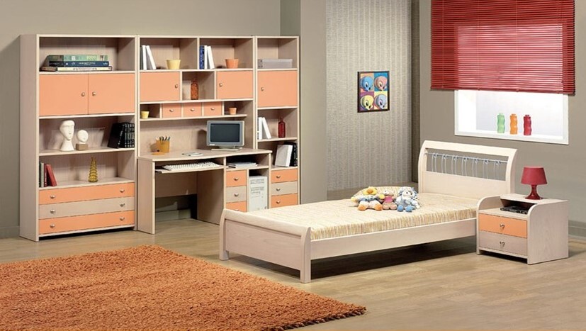 Kids bedroom composition Curve