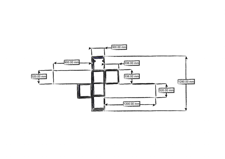Tv wall unit set Muro