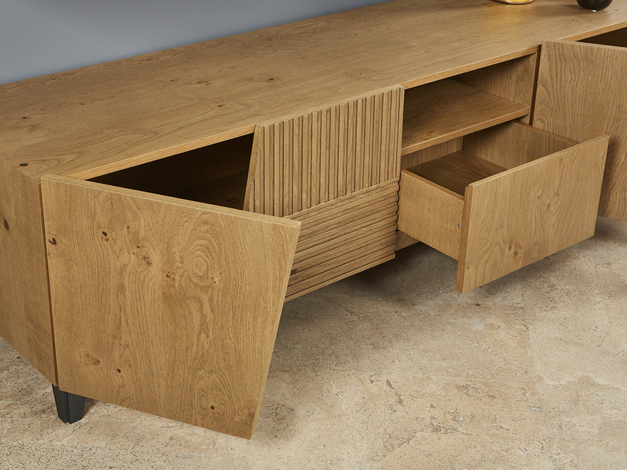 Tv wall unit set Carving