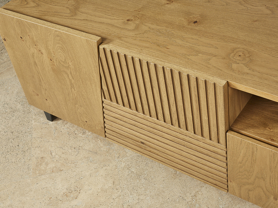 Tv wall unit set Carving