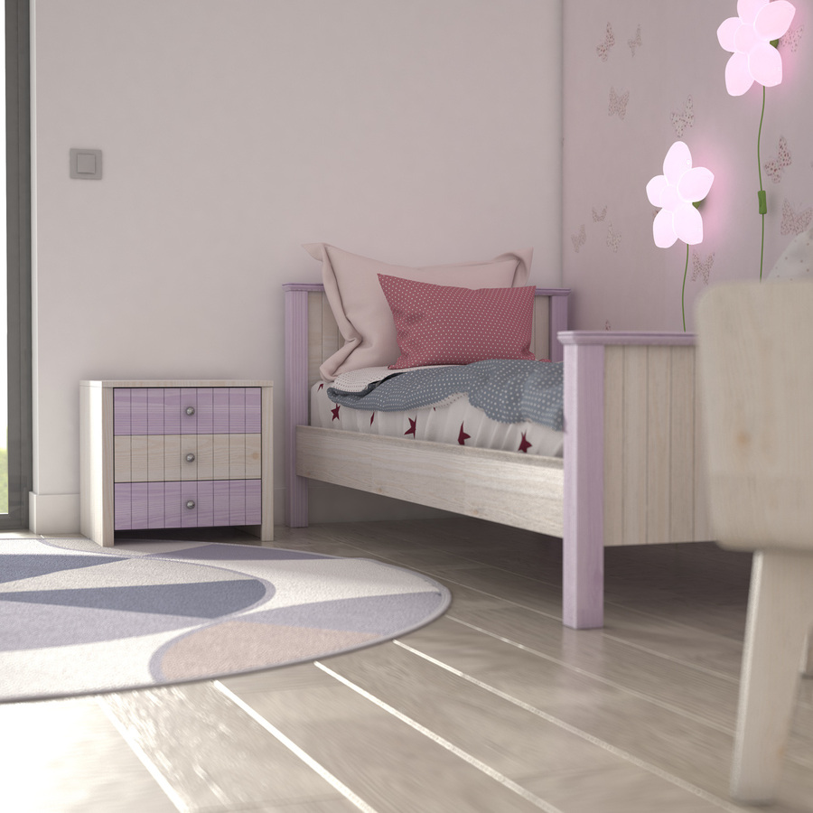 Kids bedroom composition