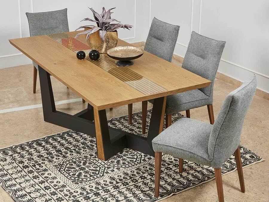 Dining Table Stripes