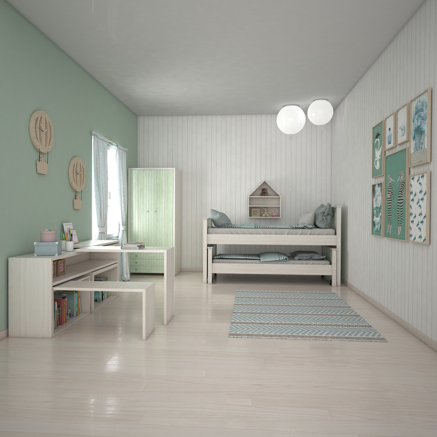 Kids bedroom composition
