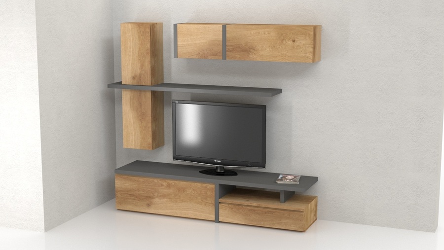 Tv wall unit set Leggere