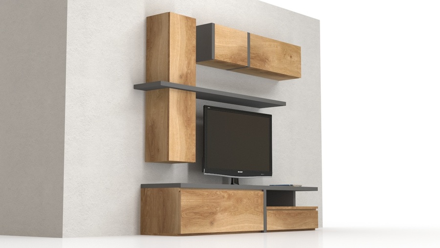 Tv wall unit set Leggere