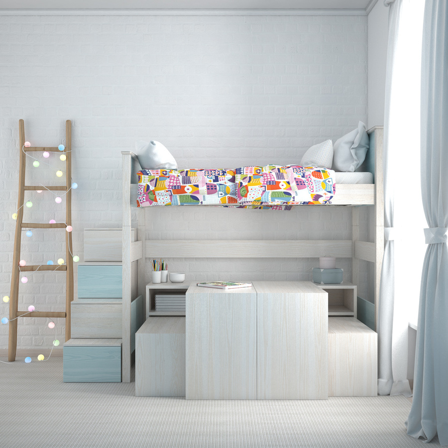 Kids bedroom composition