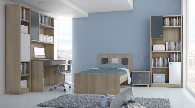 Kids bedroom composition Square