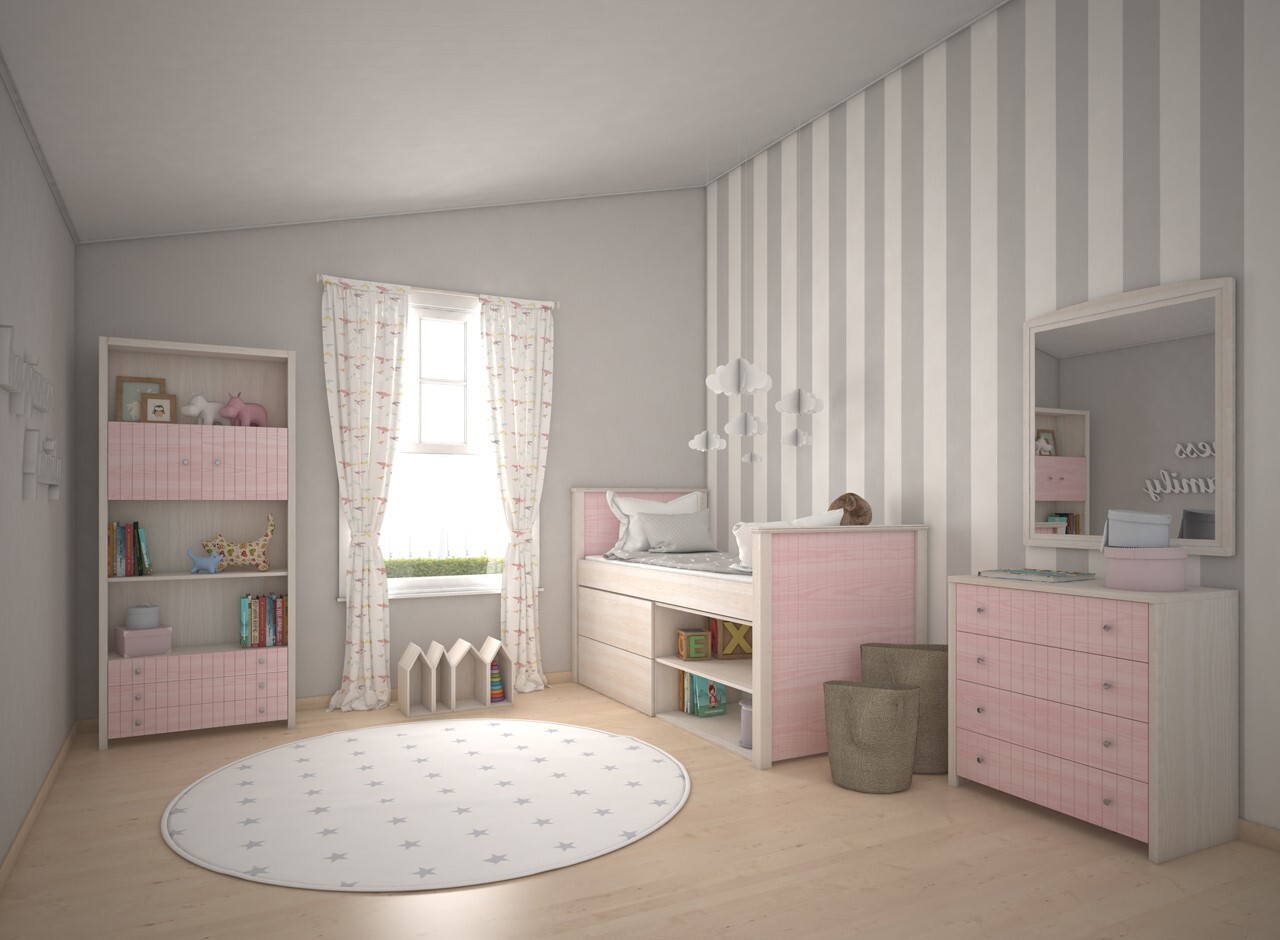 Kids bedroom composition